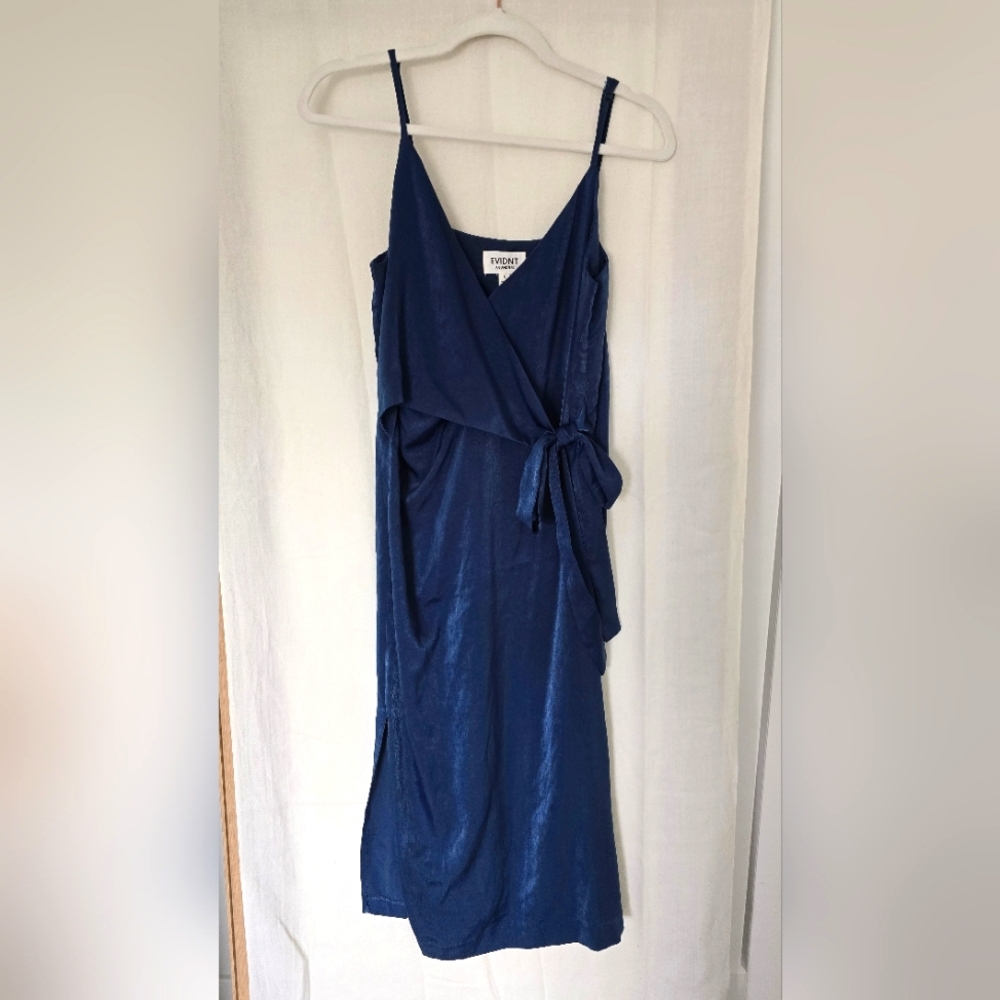 Evidnt LA Blue faux wrap dress, S